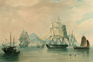 Opium Ships At Lintin