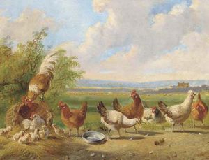Poultry In A Landscape