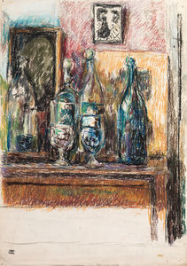 Still Life With Bottles And Glasses, The Artist's Studio, Charleston