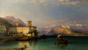 Arona und die Burg von Angera, Lago Maggiore