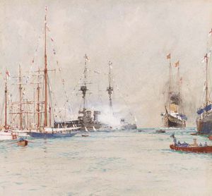 The King's Arrival At Cowes