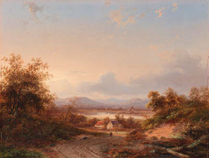 An Extensive Landscape At Dusk