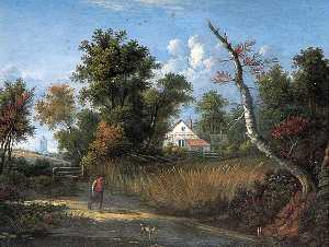 Landscape With A Labourer And A Dog