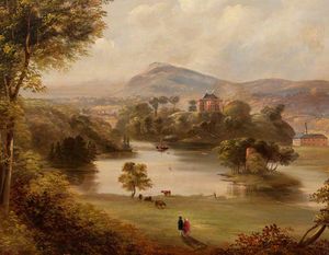 Landscape With A Paddle Steamer