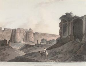 L entrée ouest du Fort de Shere Shah, Delhi