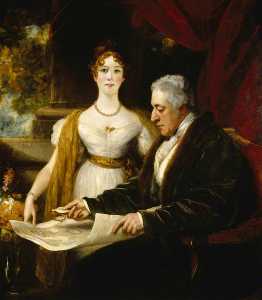 George O'brien Wyndham, 3rd Earl Of Egremont, And His Daughter Mary Wyndham, Later Countess Of Munster