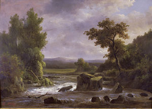 Landschaft avec riviere