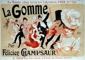 Poster Advertising The Novel 'la Gomme'