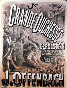 Affiche Pour «la Grande Duchesse de Gerolstein»