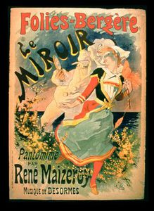 Poster For 'le Miroir' At The Folies-bergere