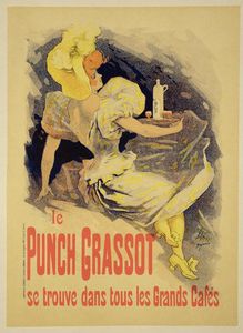 Wiedergabe einer Plakatwerbung 'Punch Grassot