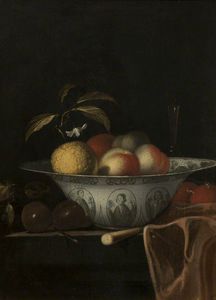 Fruit dans un plat Delft