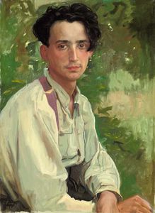 普京肖像的亚历山德罗 Somov , 的 Artist's 外甥