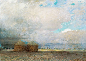 Landscape With Huts