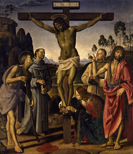 Crocifissione, Signorelli & Perugino