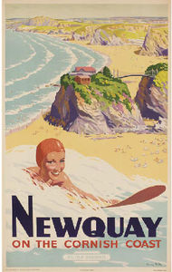 Newquay sulla costa della Cornovaglia