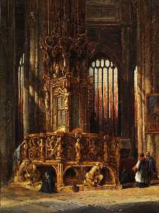 Interior Of St Lawrence Church Nuremberg Tabernacle