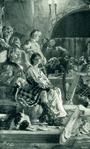 Scene In Hall Of A Highland Chieftain In The