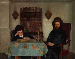 Rabbi With Young Student