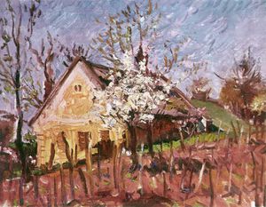 Winery House In Spring