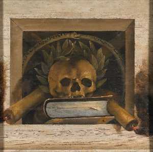 Itas Still Life With A Book And A Skull