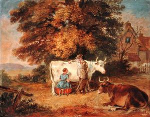 Rural Scene With Cows