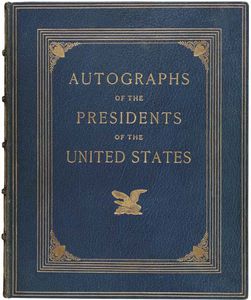 A Fine album contenente 27 lettere e documenti di 27 presidenti