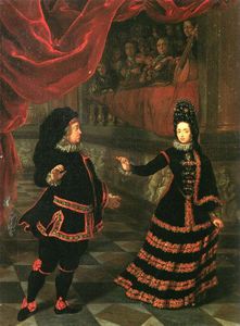 Das Kurfürstenpaar Im Spanischen Kostüm Bei Tanz