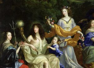 il famiglia aristocratico Luigi XIV -