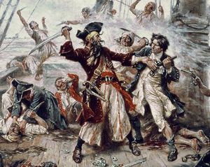 The Capture Of The Pirate Blackbeard