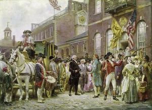 Washington's Inauguration At Philadelphia In