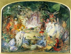 The Original Sketch For The Fairy's Banquet