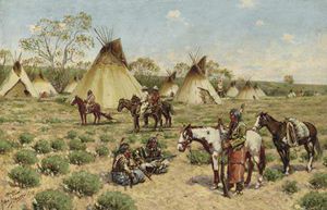 Sioux Encampment, Porcupine