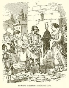 I Romani vestite dagli abitanti di Capua