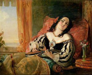 Lady Playing The Mandolin
