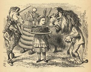 The Sharing Of The Cake Between The Lion