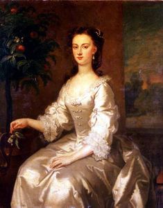 Portrait Of Mary, Countess Of Delorain By An Orange Tree