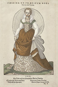 foemina ex praecipua Nobi' von trachtenbuch von nürnberg ( kostüm buch von Nürnberg untergebracht )
