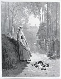 Illustration For The Milkmaid And The Milk Can