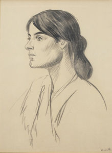 Portrait Drawing Of Suzanne Valadon