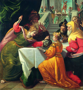 Herodias Presented With The Head Of The Baptist
