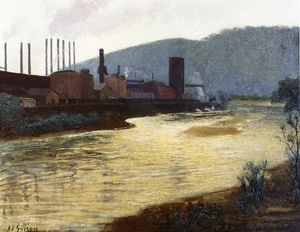 Monongahela River, Pittsburgh, Jones et Laughlin Steel Plant