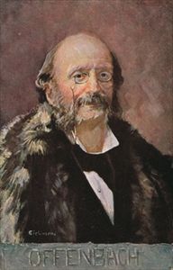 Retrato de Jacob Offenbach