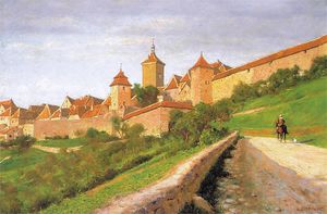 Stadtmauern фон Ротенбург