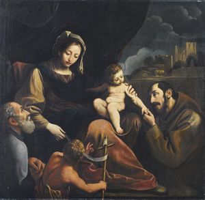 Sacra Famiglia Con San Giovannino E San Francesco