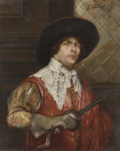 A Cavalier Holding A Sword