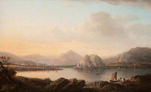 Dumbarton Castle And Town With Ben Lomond