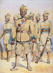 Soldados Of El 33rd Punjabis