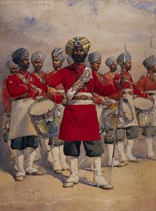Soldiers Of The 45th Rattray's Sikhs 'the Drums' Jat