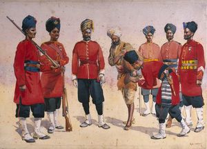 I soldati del Reggimento Rajput